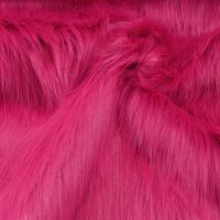 Exclusieve langharige imitatiebont  fuchsia 