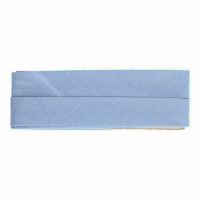 Biasband 20mm katoen 5 meter per kaart kleur 258  jeans blauw