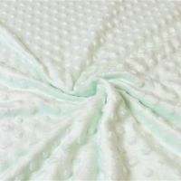 Minky dots fleece licht mint