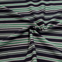Viscose streep Fibre Mood donker blauw emerald groen