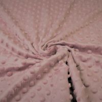 Minky dots fleece oud rose kleur 413