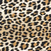 Micro animal print panter oker geel