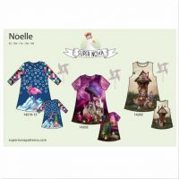 Super Nova patroon Noëlle jurk maat 92 t/m maat 140