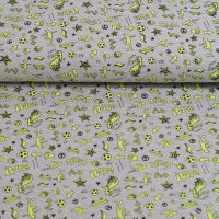 Katoen tricot neon geel super cool poppy editie 13