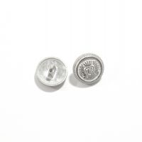 Knoop 15mm zilver ondersteker met wapen afbeelding uniform knoop