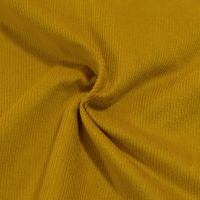 Stretch ribfluweel corduroy  8W oker geel 