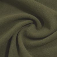 wol velours mantelstof leger groen