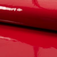Lak leder look rood
