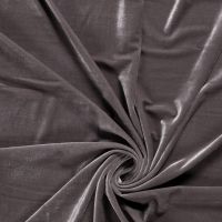 Stretch velours  / fluweel Mobra velours rekbaar taupe