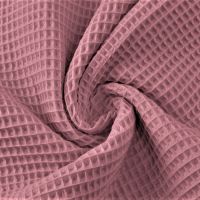 Wafelstof wafeldoek oud rose kleur 1313