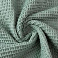 Wafelstof wafeldoek donker oud mint groen kleur 126