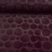 Bont imitatie dots bordeaux rood