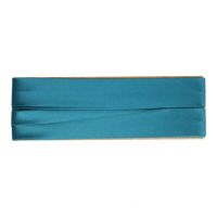 Satijn biasband 15mm kaart 2mtr  kleur 283 petrol