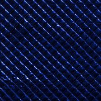 Doorgestikte stepped metalic look kobalt blauw