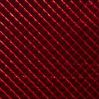 Doorgestikte stepped metalic look rood
