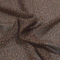 zijde voile mini panter bruin