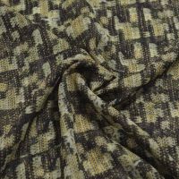 zijde voile  abstract  groen exclusief Italiaanse designer stof.