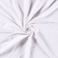 Stretch badstof wit kleur 50