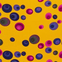 Viscose shapes / circles geel