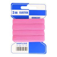 Elastiek 10 mm  kaart 3 meter fuchsia