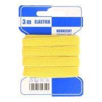 Elastiek 10 mm  kaart 3 meter geel