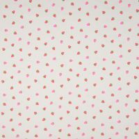 Tricot katoen aardbeien neon rose