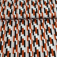 katoen poplin rectangles brique