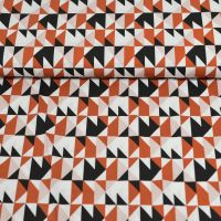 katoen poplin asymmetric bloks brique