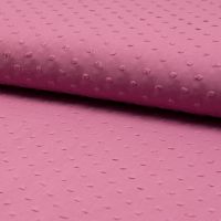 Katoen voile dobby raspberry