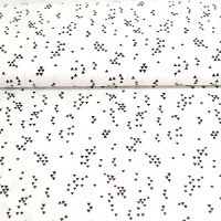 katoen poplin triangles zwart wit