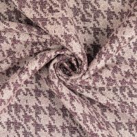 Jacquard pied de poule oud rose metalic  Milliblu's /prét-à-porter