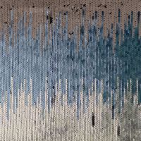 Kantel pailletten zilver wit blauw mint