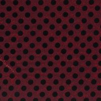 Chiffon /voile met dots glitter donker rood