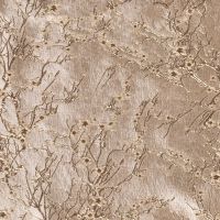 Jacqaurd brocaat bloemen goud metallic
