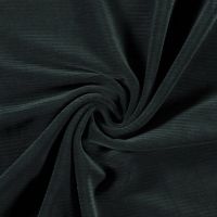 Rib jersey velours  donker groen 