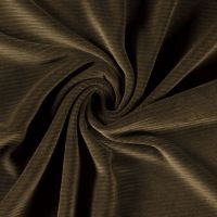 Rib jersey velours mos groen
