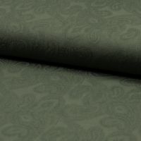 Viscose jacquard paisley donker groen