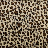 Imitatie bont / fake fur / pelt leopard ecru bruin