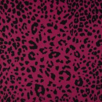 mantelstof leopard fuchsia