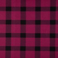 mantelstof ruit fuchsia