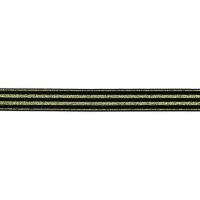 Elastiek met geweven Streep 20mm zwart goud