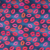 Tricot katoen digitaal jeans kisses