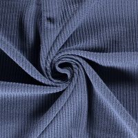 Gebreid  indigo blauw / jeans blauw