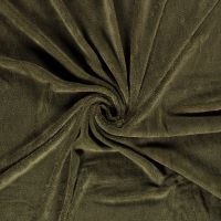 Bamboe fleece / badstof  mos groen