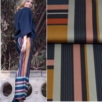 Micro polyester exclusieve print streep motief 