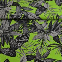 Exclusieve zijde  Italiaans design leaves lime groen