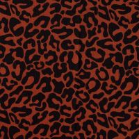 Bubble chiffon dieren print brique