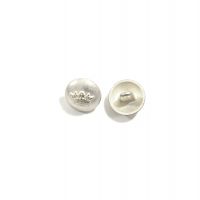 knoop zilver bol met kroontje 10mm