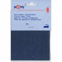 reparatiedoek jeans opstrijkbaar  blauw
