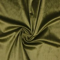 fluweel / velvet van micropolyester olive groen